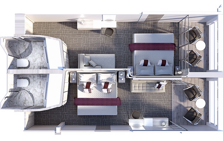 Prime Edge Stateroom with Infinite Veranda: E1